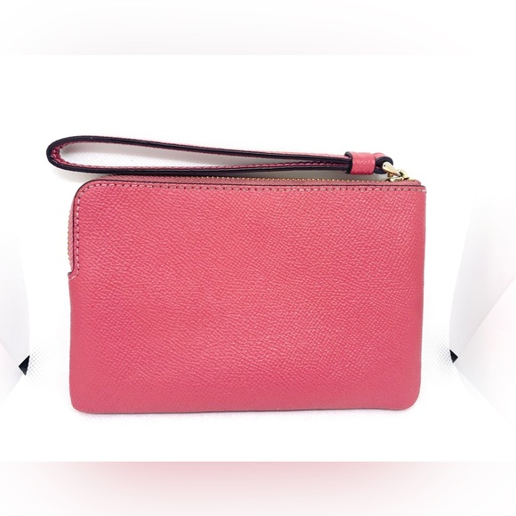 Coach Canvas Wristlet Wallet Pouch In Pink - Picture 2 of 4